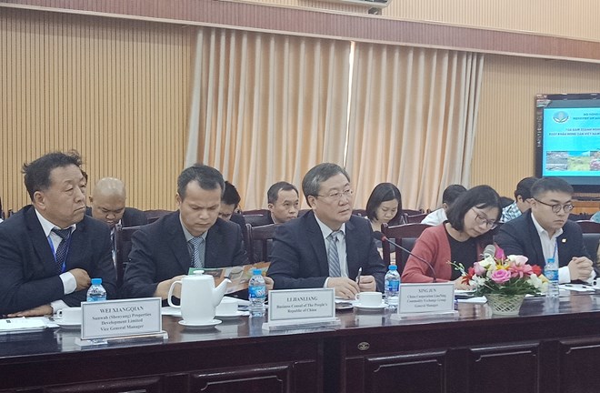 中方代表團。圖自越通社